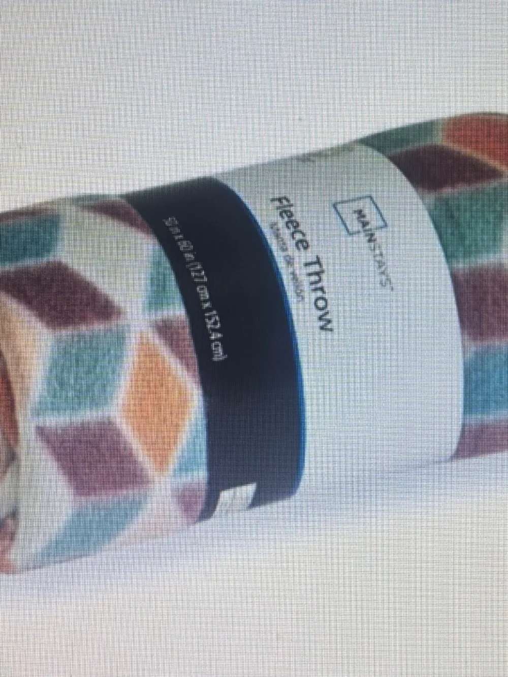 Mainstays Geo Abstract Fleece Throw Manta de vellon - 50 In. X 60 In. - *Each